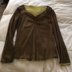 Long sleeve reversible woman’s shirt